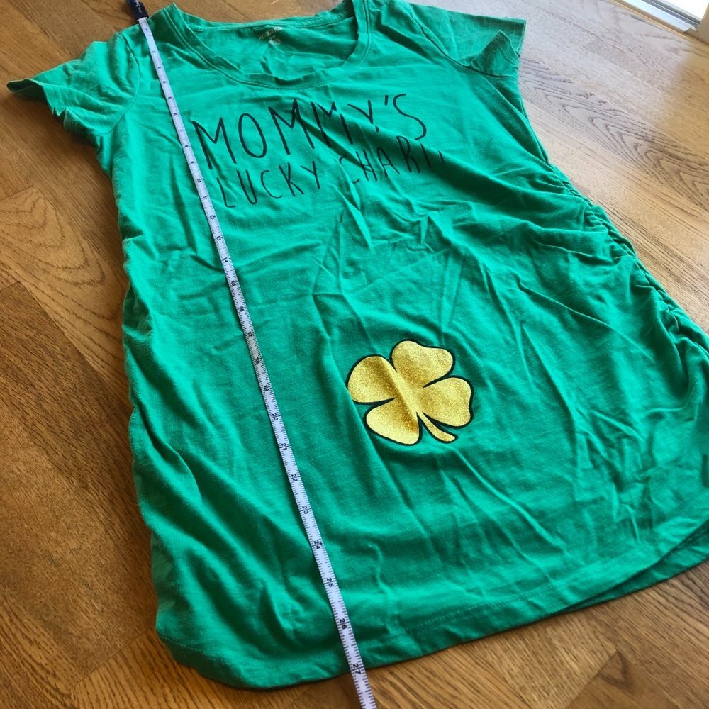Koala Kik Mommy's Lucky Charm Maternity Top Size Small/Medium - Picture 8 of 9